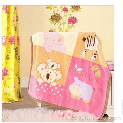 custom design breathable fleece soft blanket for kids